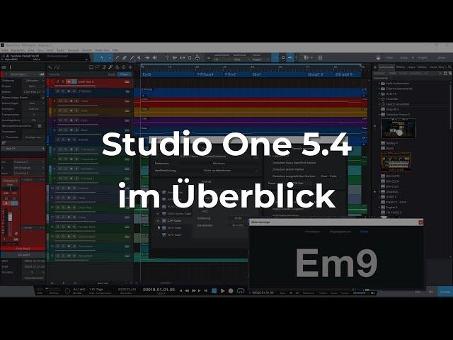 Studio One 5.4 im Überblick