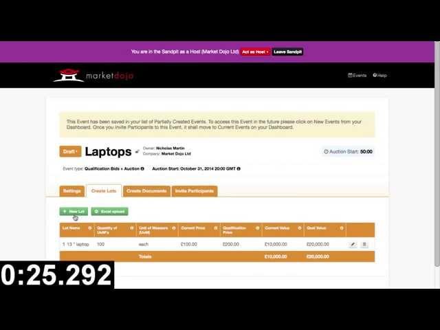 Market Dojo   Host   60 second sourcing