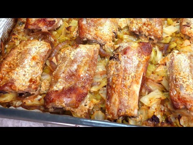 Cabbage is tastier than meat - You will cook pork ribs every day exactly like this,simple recipe