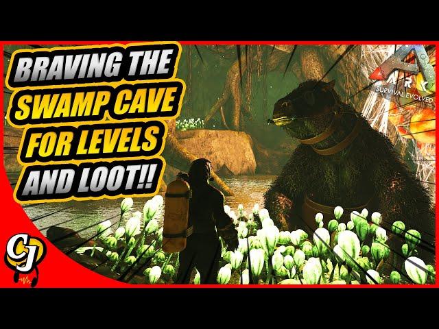 FARMING Tons Of LEVELS In The Swamp Cave And Levelling My MEGATHERIUM!! || Ark Story Ep 15!