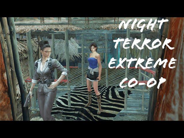 RE5 EXTREME NIGHT TERROR CO-OP PLAYTHROUGH PART 5! Ch. 3-2, Jill and Excella Business in Action!