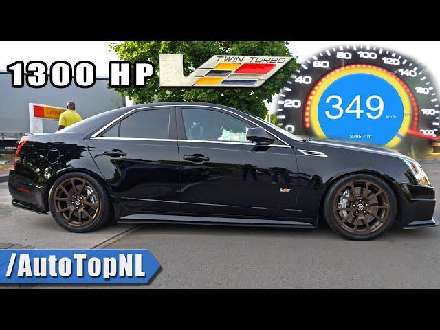 1300HP Cadillac CTS-V BLOWS UP at 349KMH / 218MPH on the AUTOBAHN by AutoTopNL