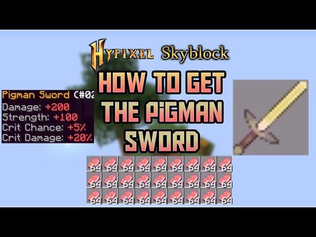 How to get the Pigman Sword in Hypixel Skyblock | Hypixel Skyblock Guide