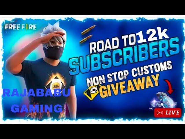 FREE FIRE LIVE GIVEAWAY CUSTOM ROOM | FF LIVE TEAM CODE GIVEAWAY| FREE FIRE MAX LIVE ||