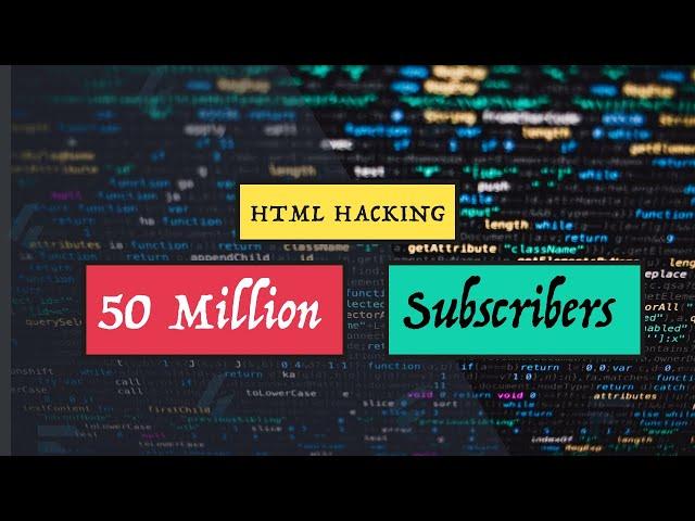 Get 50 million subscriber in 28 Seconds As a programmer