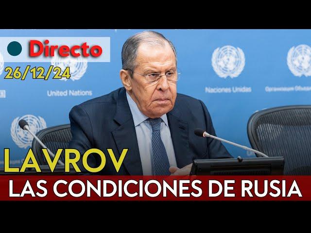 DIRECTO | Las condiciones de Rusia para acordar la paz con Trump en Ucrania: rueda de prensa Lavrov