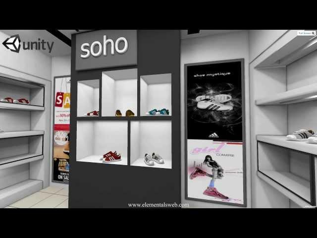 Online 3d virtual store