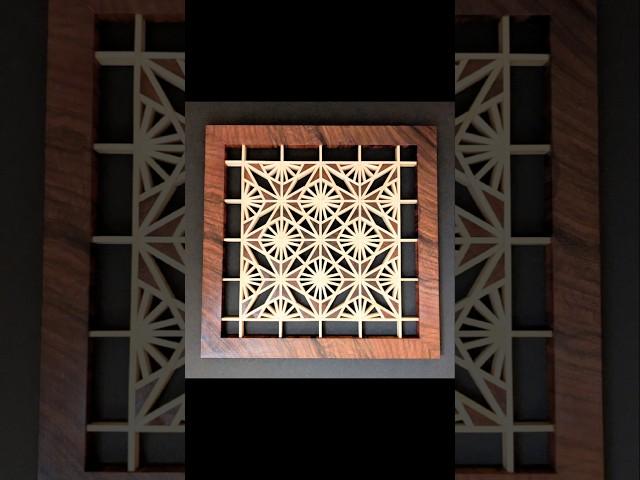 Convergence: A handmade kumiko panel.