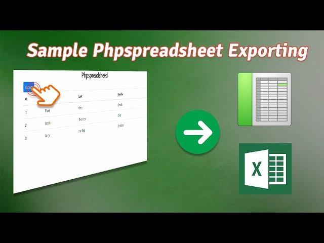 Phpspreadsheet exports to Excel