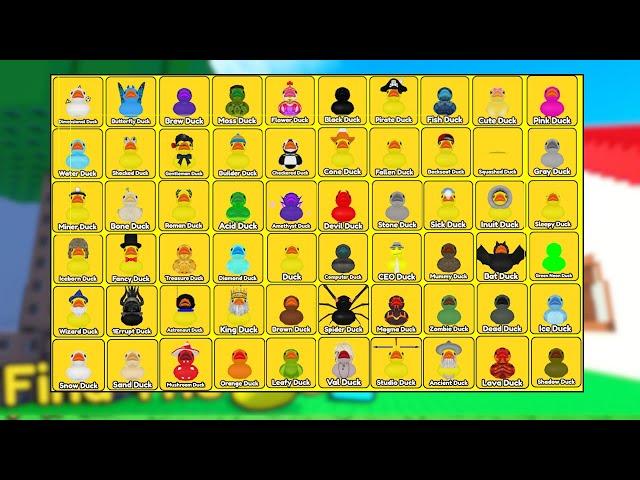 HOW to get ALL 60 DUCKS! Shadow, Snow, Ancient, Leafy, Orange...  - Roblox - Find the Ducks 2!