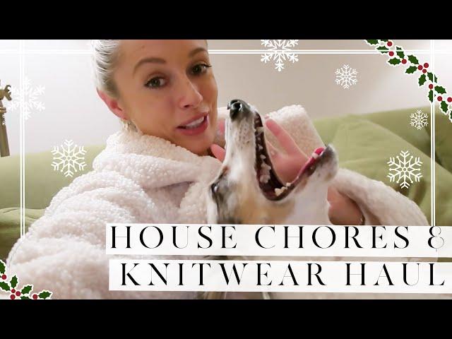 HOUSE CHORES & WINTER KNITWEAR TRY ON // Vlogmas Day 10 // Fashion Mumblr