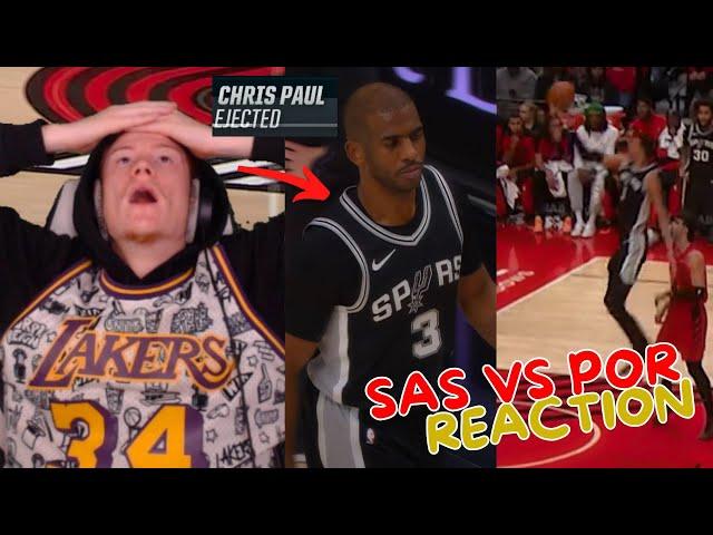 Reacting to Spurs vs Trail Blazers Regular Season Game!