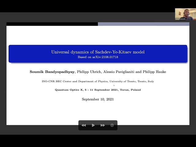 Soumik Bandyopadhyay "Universal dynamics of Sachdev-Ye-Kitaev model"