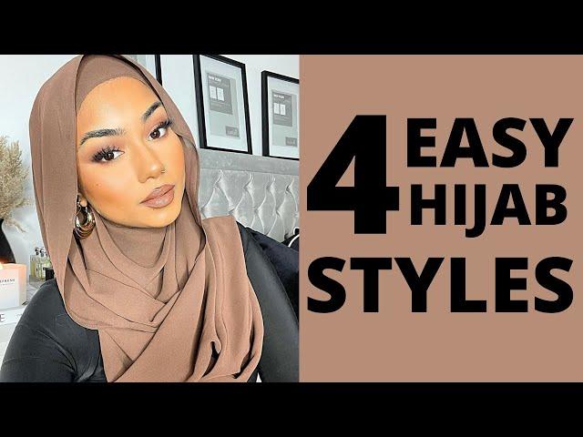 4 EASY HIJAB STYLES - TUTORIAL 2021