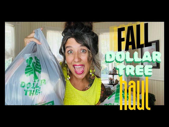 FALL DOLLAR TREE HAUL  FALL CRAFT SUPPLIES & DECOR ITEMS  HALLOWEEN HAUL 