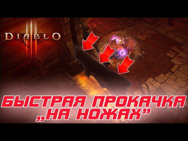 Diablo 3: Быстрая прокачка персонажей с 1 по 70 уровни на ножах на старте сезона