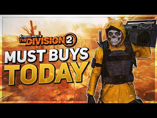 *BUY THESE NOW* Shield Splinterer, Foundry Bag, & TWO EXOTIC CACHES! - The Division 2 Vendor Reset