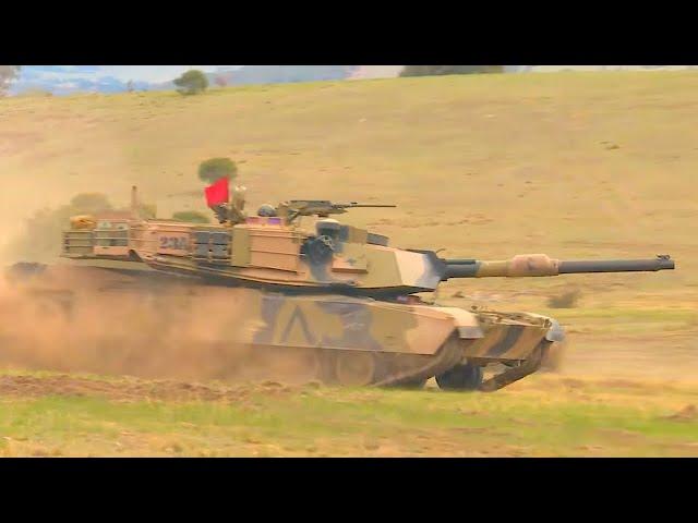 Australian Army - M1A1 AIM SA Main Battle Tanks @ Exercise Chong Ju 2018 [720p]