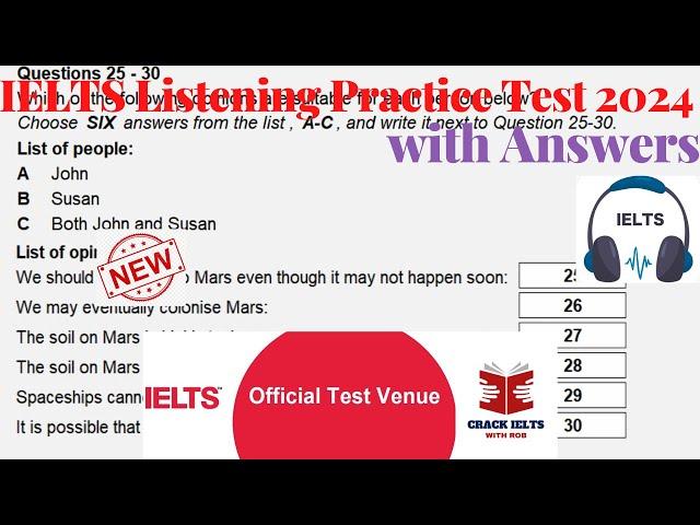 IELTS Listening Actual Test 2024 with Answers | 18.12.2024