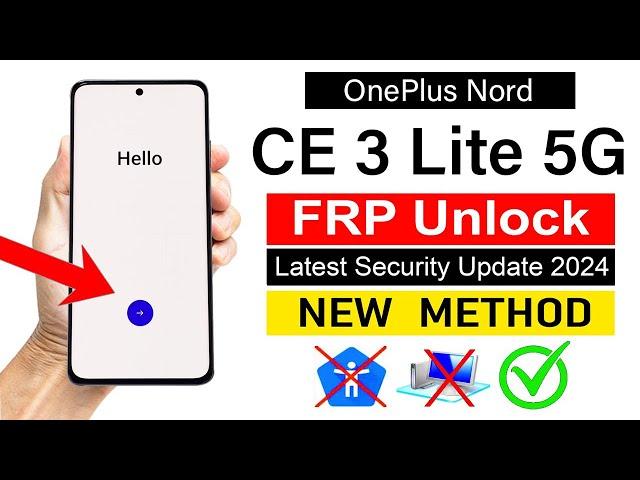 OnePlus Nord CE 3 Lite 5G Google Account Bypass | ANDROID 14 (Without PC)