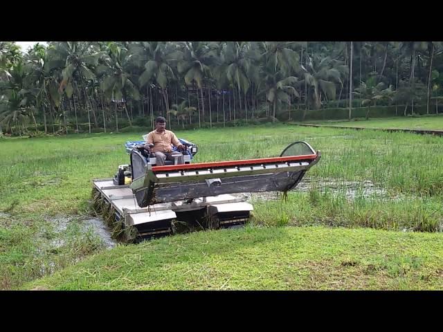 matprop TRUXOR Amphibion weed harvester worked in Kozhikod