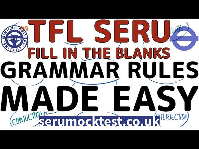 TfL SERU Fill in the Blanks Top Tips | Grammar Rules Made Easy | Pass SERU Test Easily SERU Training