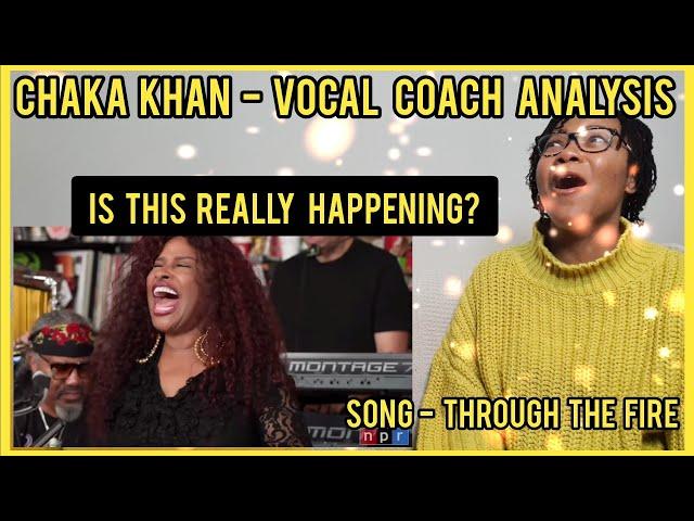 CHAKA KHAN TINY DESK - THROUGH THE FIRE @nprmusic | Vocal Coach Analysis #chakakhan  #vocalcoach