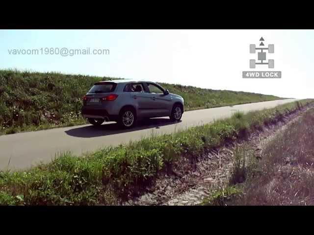 Mitsubishi ASX 4x4 uphill roller test - 4WD LOCK - RVR - Outlander Sport