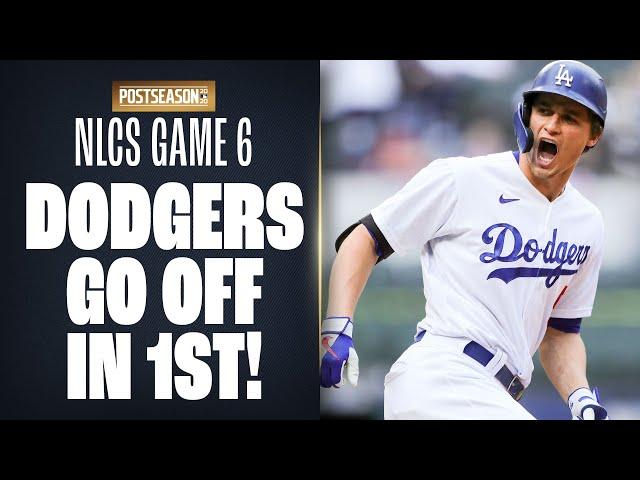 Corey Seager and Justin Turner LAUNCH homers as Dodgers put up 3 in 1st inning of NLCS Game 6!