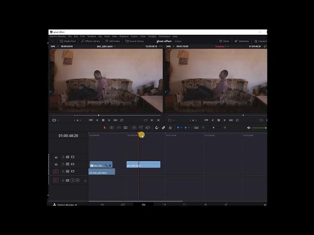 How to create EASY Ghost Effect | GHOST LEAVING BODY / Davinci Resolve Tutorial