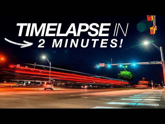 EASY TIMELAPSE TUTORIAL in 2 MINUTES!