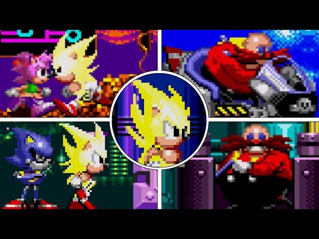 Super Sonic in Sonic CD vs All Bosses