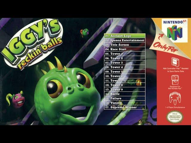 Iggy's Reckin' Balls Soundtrack (N64 OST, 17 Tracks)