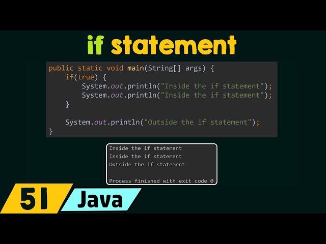 if Statement in Java