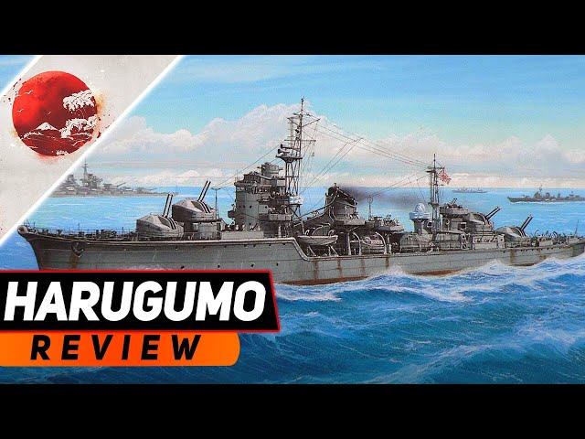 ЭСМИНЕЦ HARUGUMO! ХУДШИЙ КОШМАР ДЛЯ ЛИНКОРОВ! ОБЗОР WORLD OF WARSHIPS