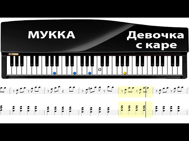 МУККА - Девочка с каре (piano) / Аранжировка на пианино.