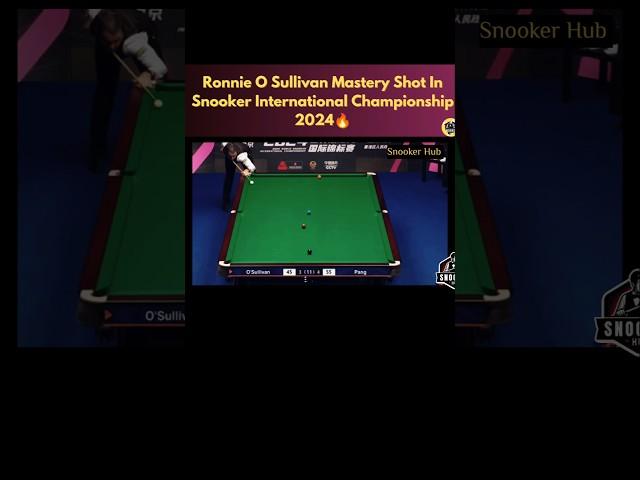 Ronnie's Master Shot In Snooker International Championship 2024 #2024 #snooker #ronnieosullivan