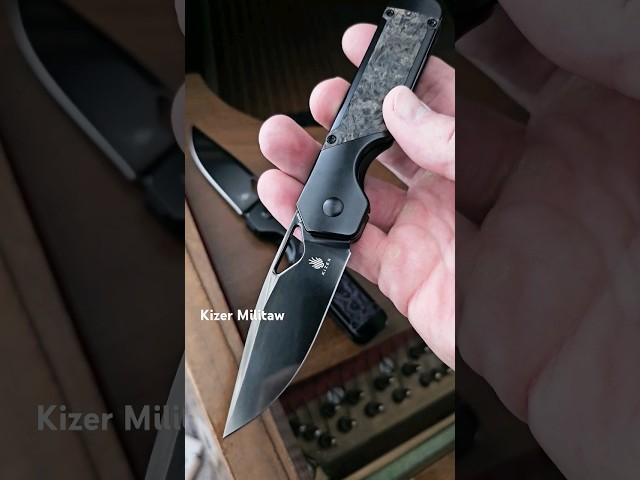 Have You Ever Seen A Knife With Black Mirror Polished Blade? #shorts #youtubeshorts #short