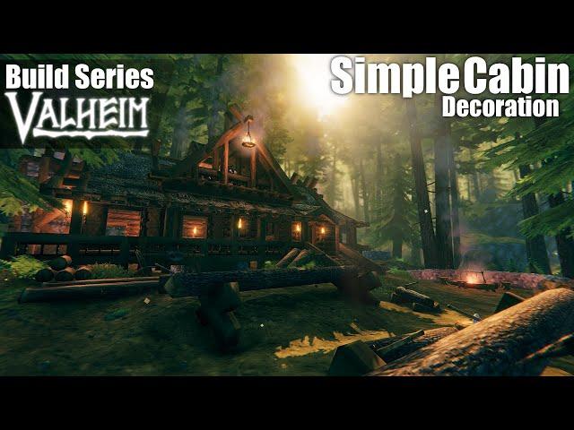 Valheim Build Series | EP 26 | Simple Forest Cabin Pt. 2 Decoration