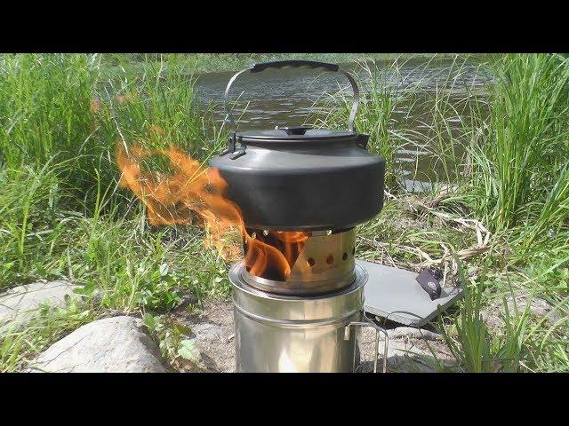 Пиролизная ПЕЧЬ щепочница PiroStove обзор и тесты