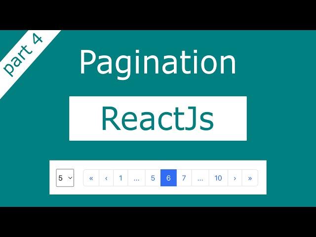 Table component for pagination, React pagination part 4