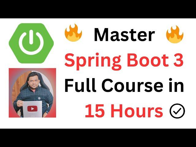 Latest Spring Boot Tutorial for Beginners | Spring Boot 3 Full Course in 15 Hours [2025] ️