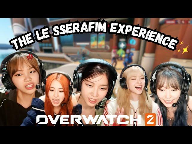 le sserafim playing overwatch 2 in a NUTSHELL *a mess*