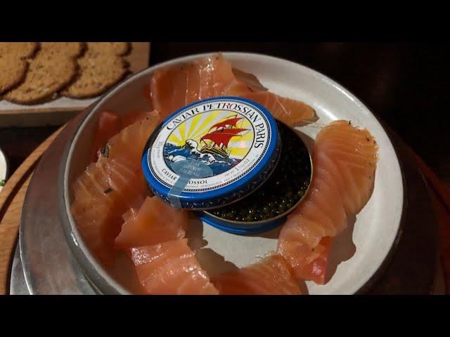 Nomad Library Petrossian Tsar Imperial Daurenki Caviar and Fruits De Mer MGM Las Vegas Aug 20, 2021