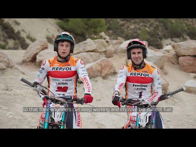 Repsol Honda Trial Team test renewable fuel