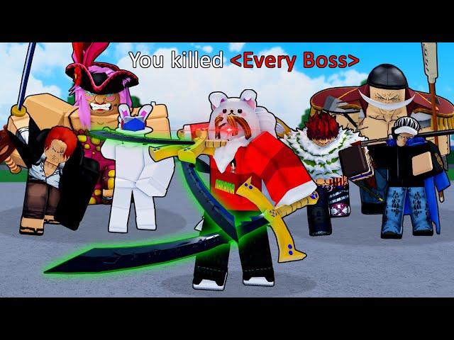 Killing EVERY Boss with Triple Yoru in Blox Fruits