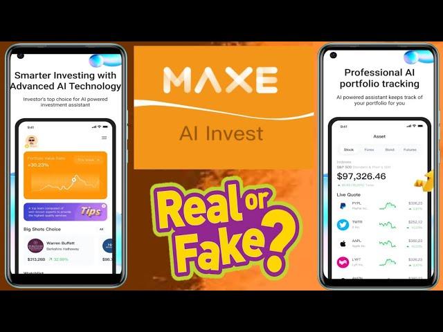 Maxe App - Maxe App Real Or Fake - Maxe App Withdrawal - Maxe Ai Stock Invest Tracker App