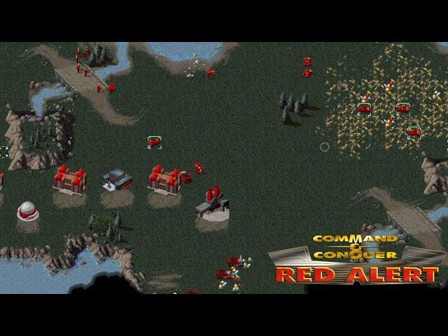 Command & Conquer Red Alert 1 - 1v1 Skirmish Gameplay