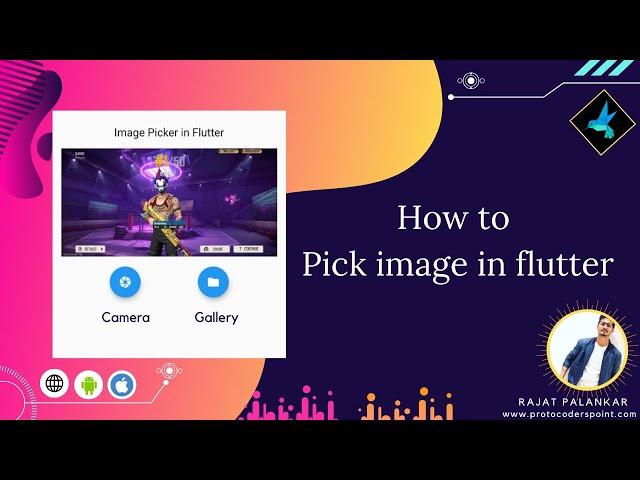 Image picker flutter example - How to pick image from camera or gallery in flutter with example