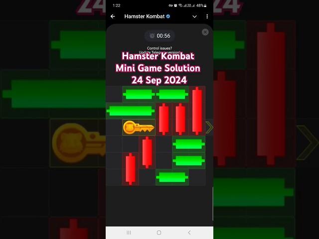 Hamster Kombat Mini Game Solution 24 Sep 2024 mini games | mini game hamster | hamster mini game